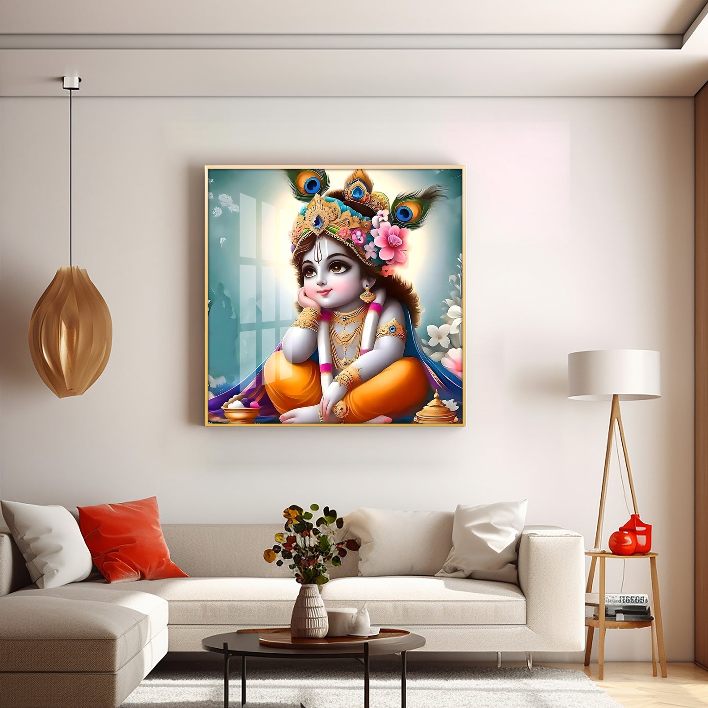 Little Kanha Premium Acrylic Square Wall Art