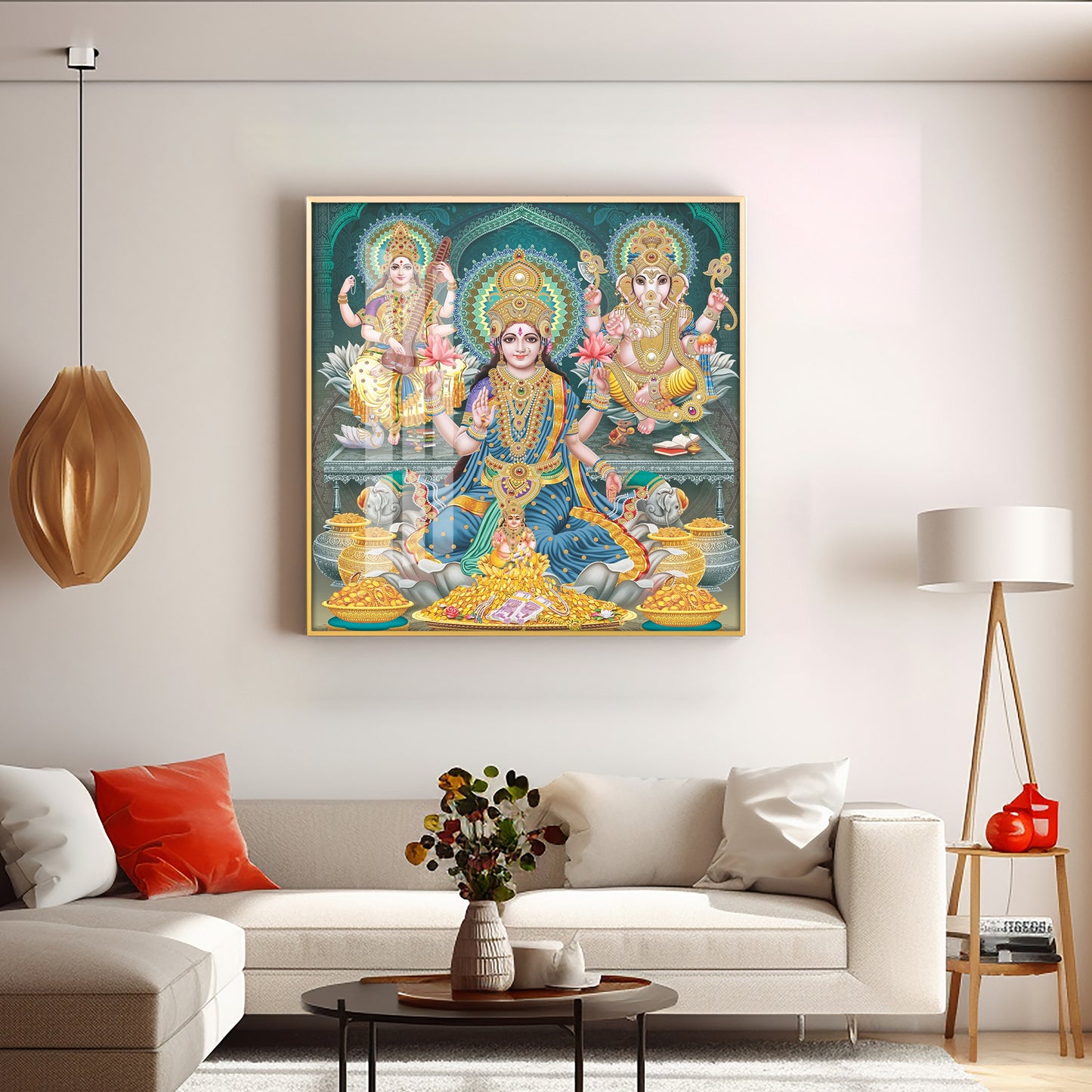 Deities Blessings Premium Acrylic Square Wall Art