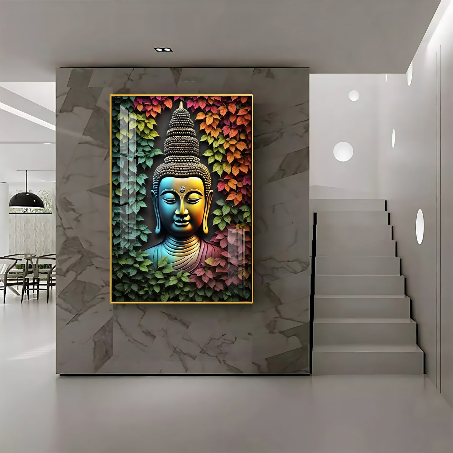 Beautiful Buddha Premium Acrylic Vertical Wall Art