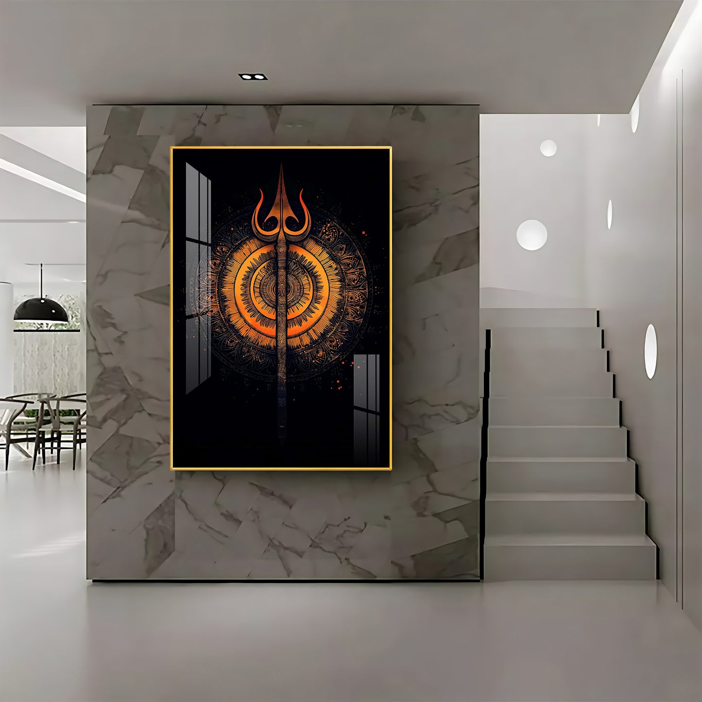 The Radiance of Shiva Premium Vertical Acrylic Wall Art