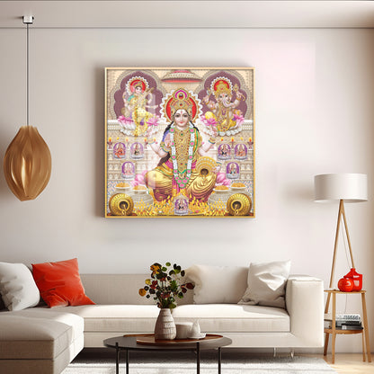 Supreme Laxmi Radiance Premium Acrylic Square Wall Art