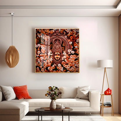 Jai Shree Shyam Baba Premium Acrylic Square Wall Art