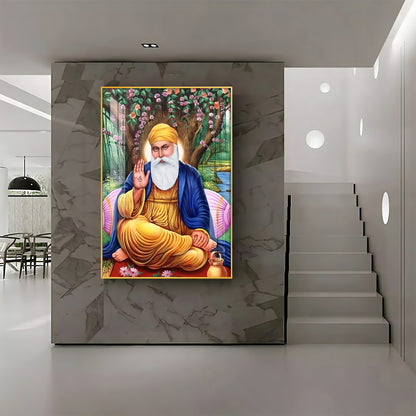 Meditative Guru Ji Premium Vertical Acrylic Wall Art