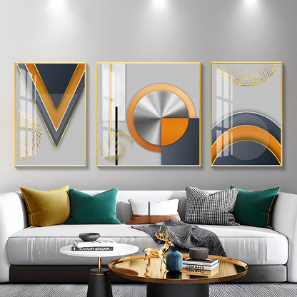 Abstract Geometrical Patterns Premium Acrylic Wall Art (Set of 3)