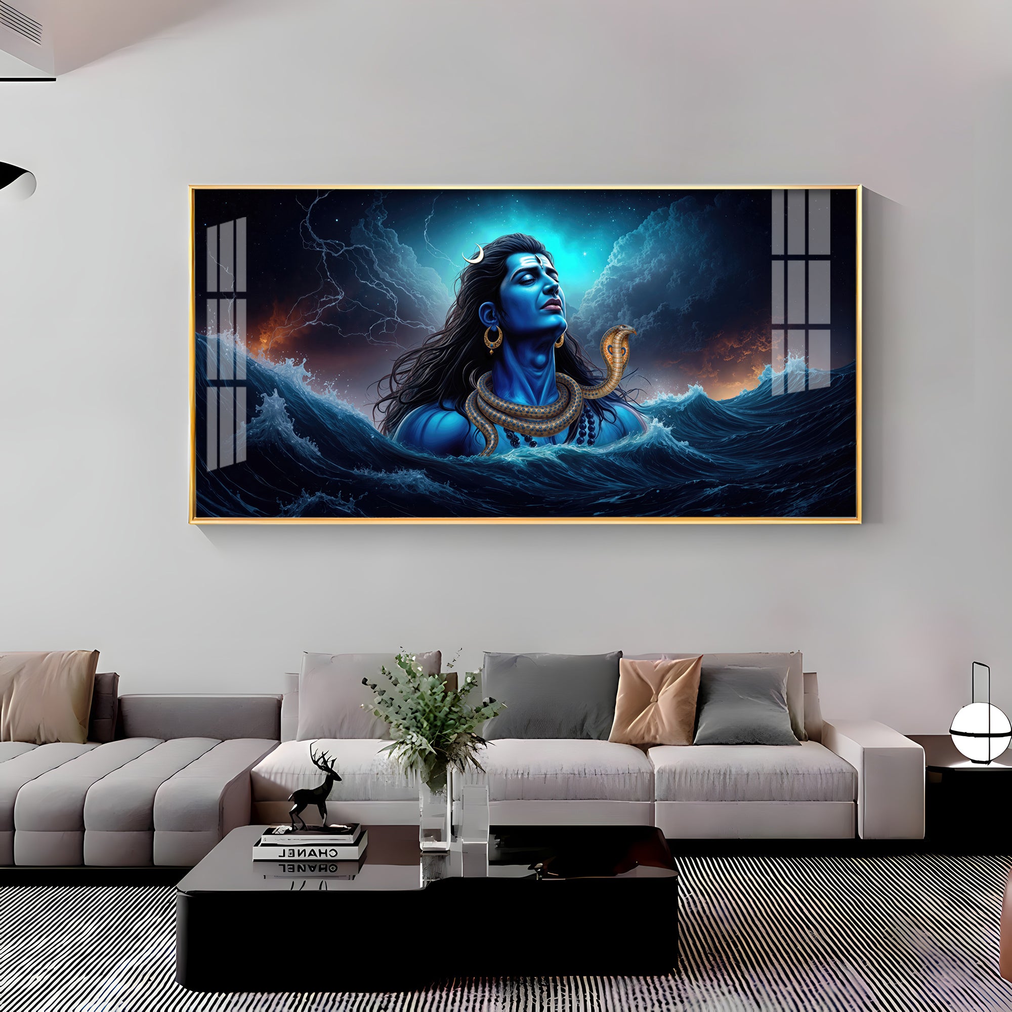 Divine Mahakal Premium Acrylic Horizontal Wall Art