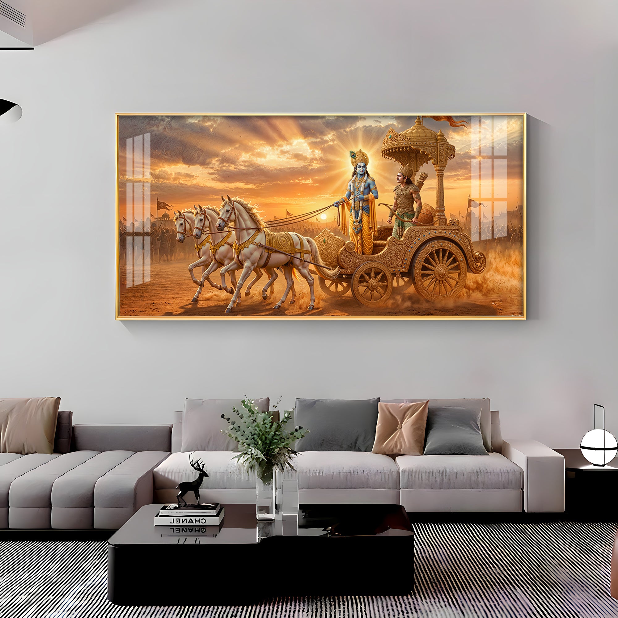 Shrimad Bhagavad Gita Premium Acrylic Horizontal Wall Art