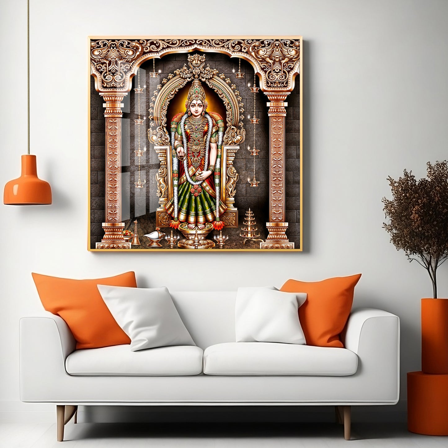 Kanya Kumari Devi Premium Acrylic Square Wall Art