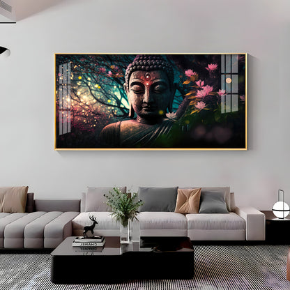 Calm Buddha Premium Acrylic Horizontal Wall Art