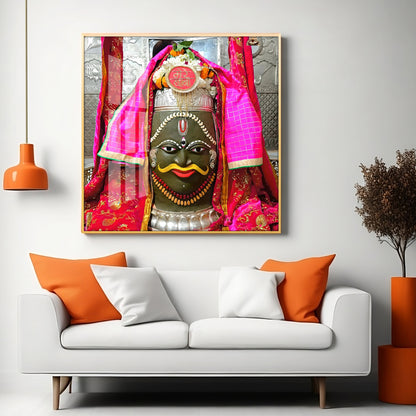 Shri Baba Mahakal Jotirling Premium Acrylic Square Wall Art