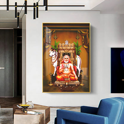 Sri Raghavendra Swamy Premium Acrylic Vertical Wall Art