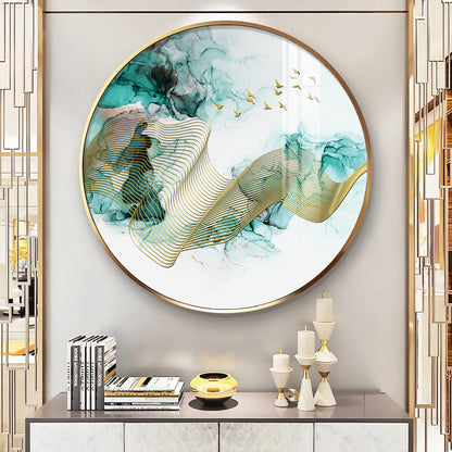 Gilded Vision Premium Acrylic Round Wall Art