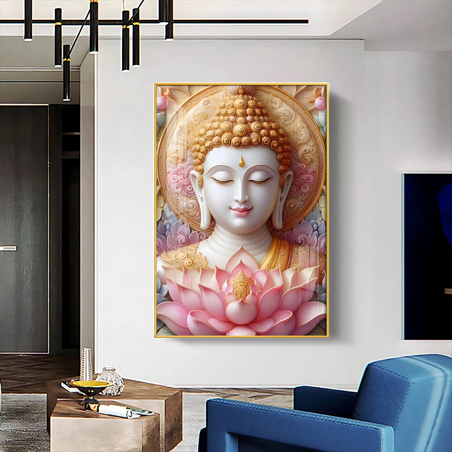 Tranquil Buddha Premium Vertical Acrylic Wall Art