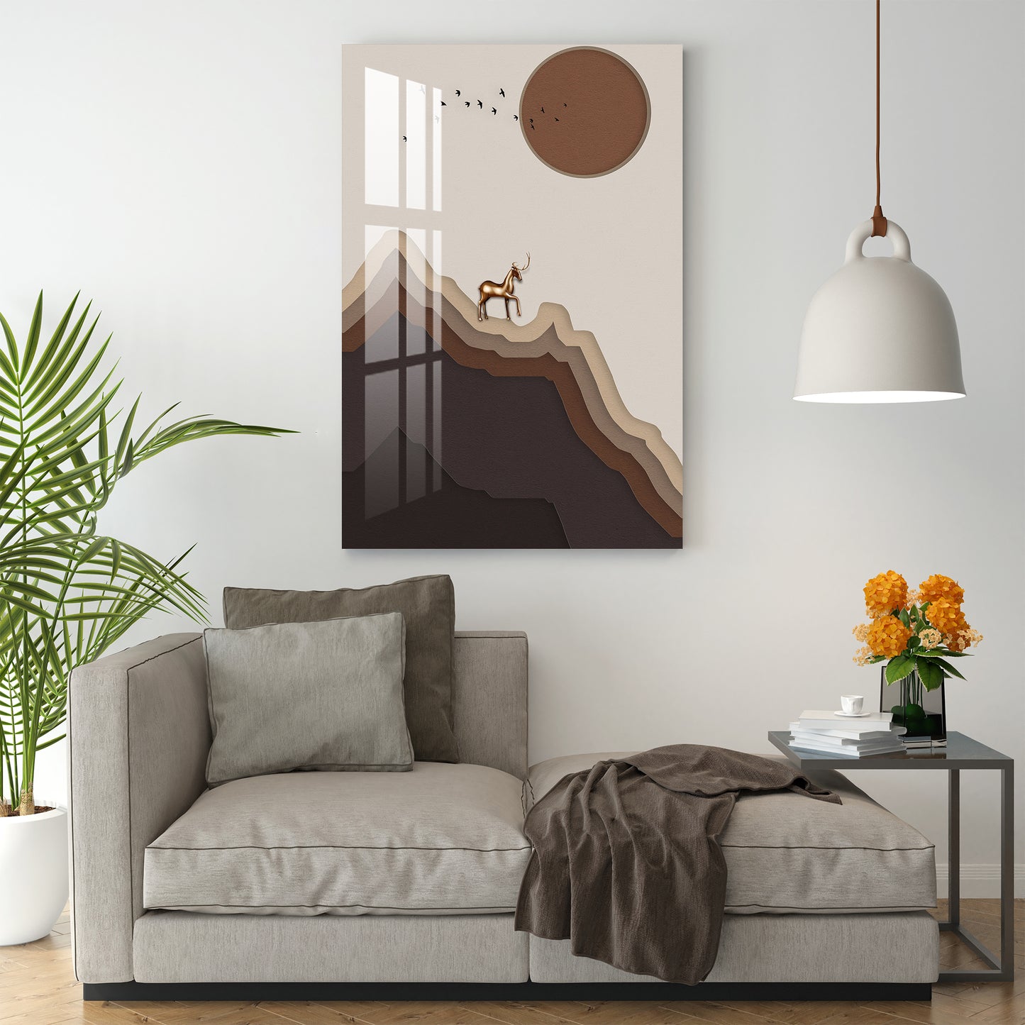 Above The Cliff Below The Sun Acrylic Wall Art