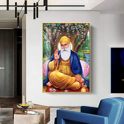 Meditative Guru Ji Premium Vertical Acrylic Wall Art