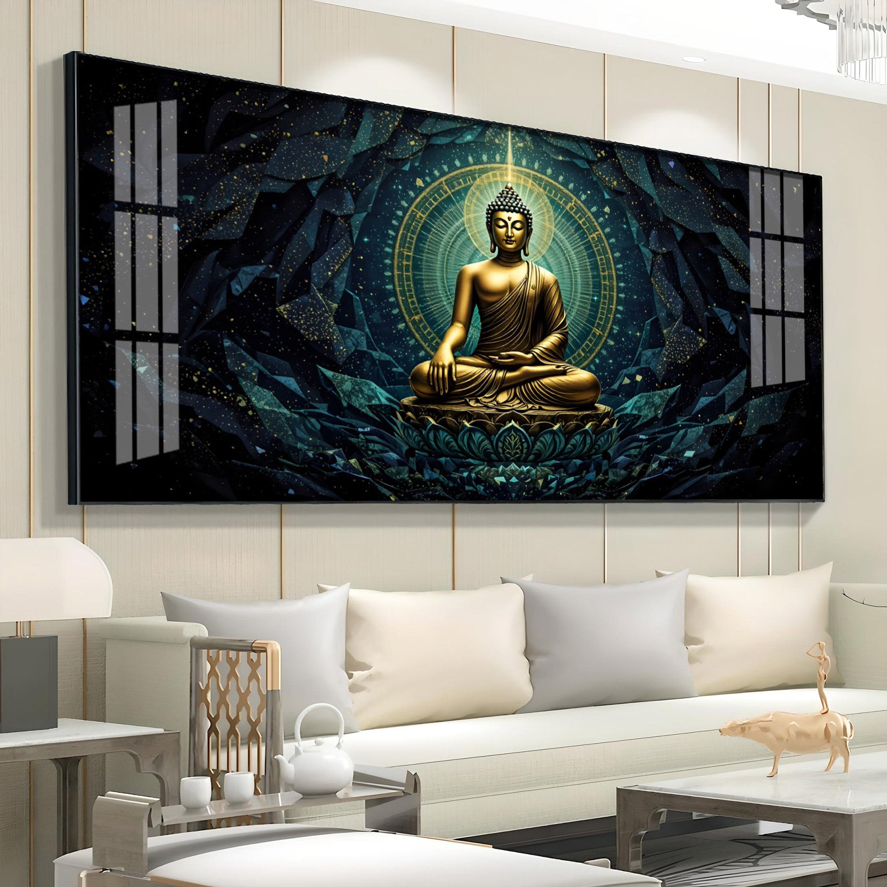 Zen Haven Buddha Premium Acrylic Horizontal Wall Art