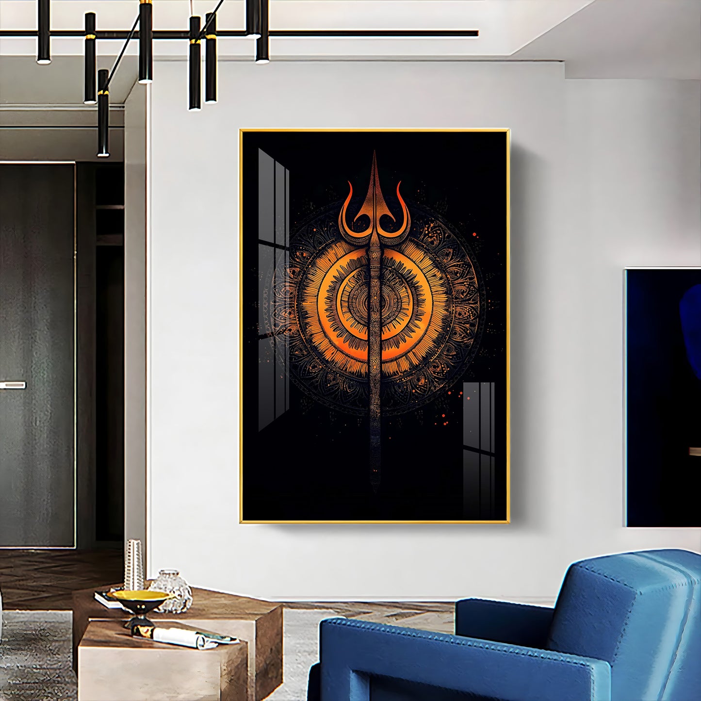 The Radiance of Shiva Premium Vertical Acrylic Wall Art