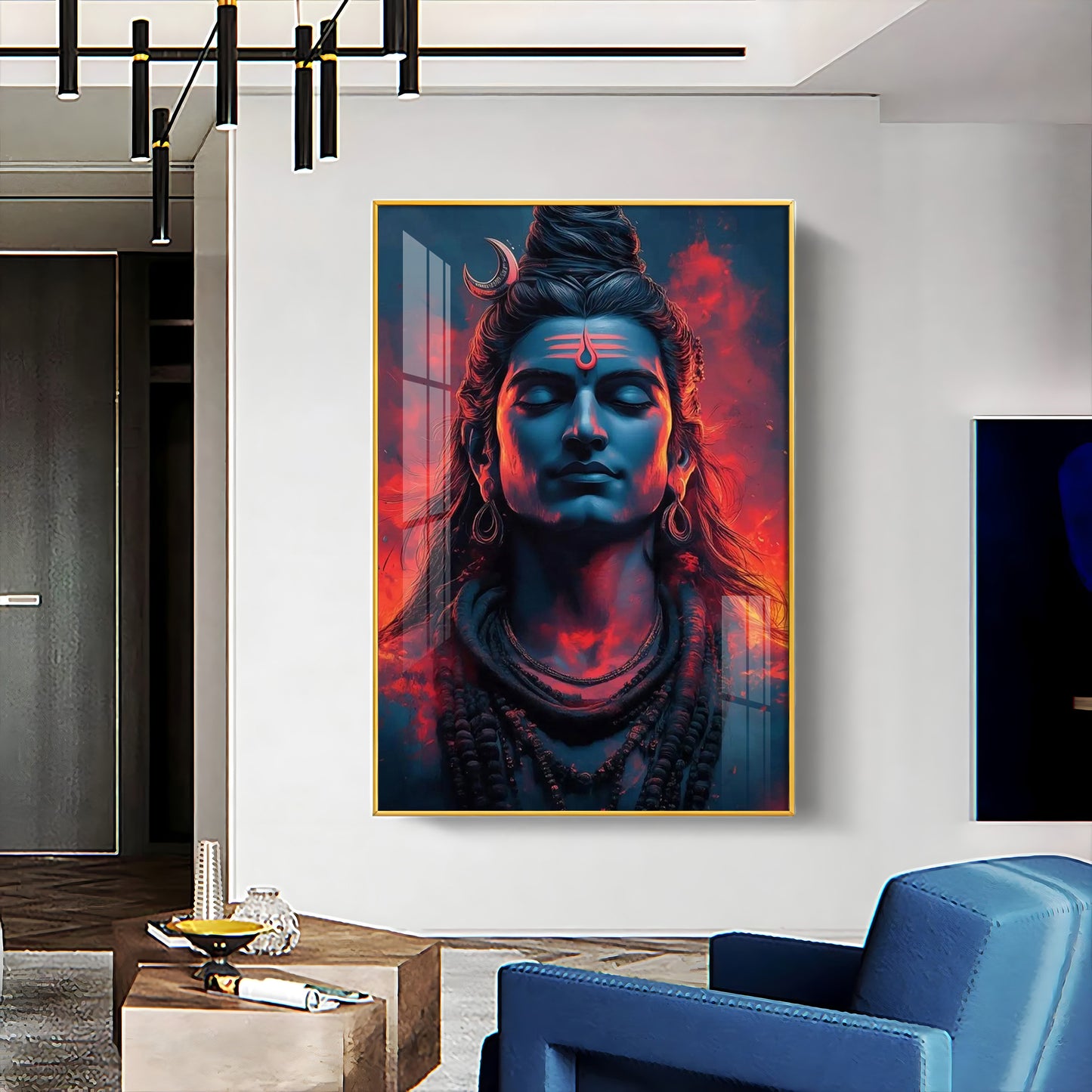 Eternal Essence Of Lord Shiva Premium Acrylic Wall Art