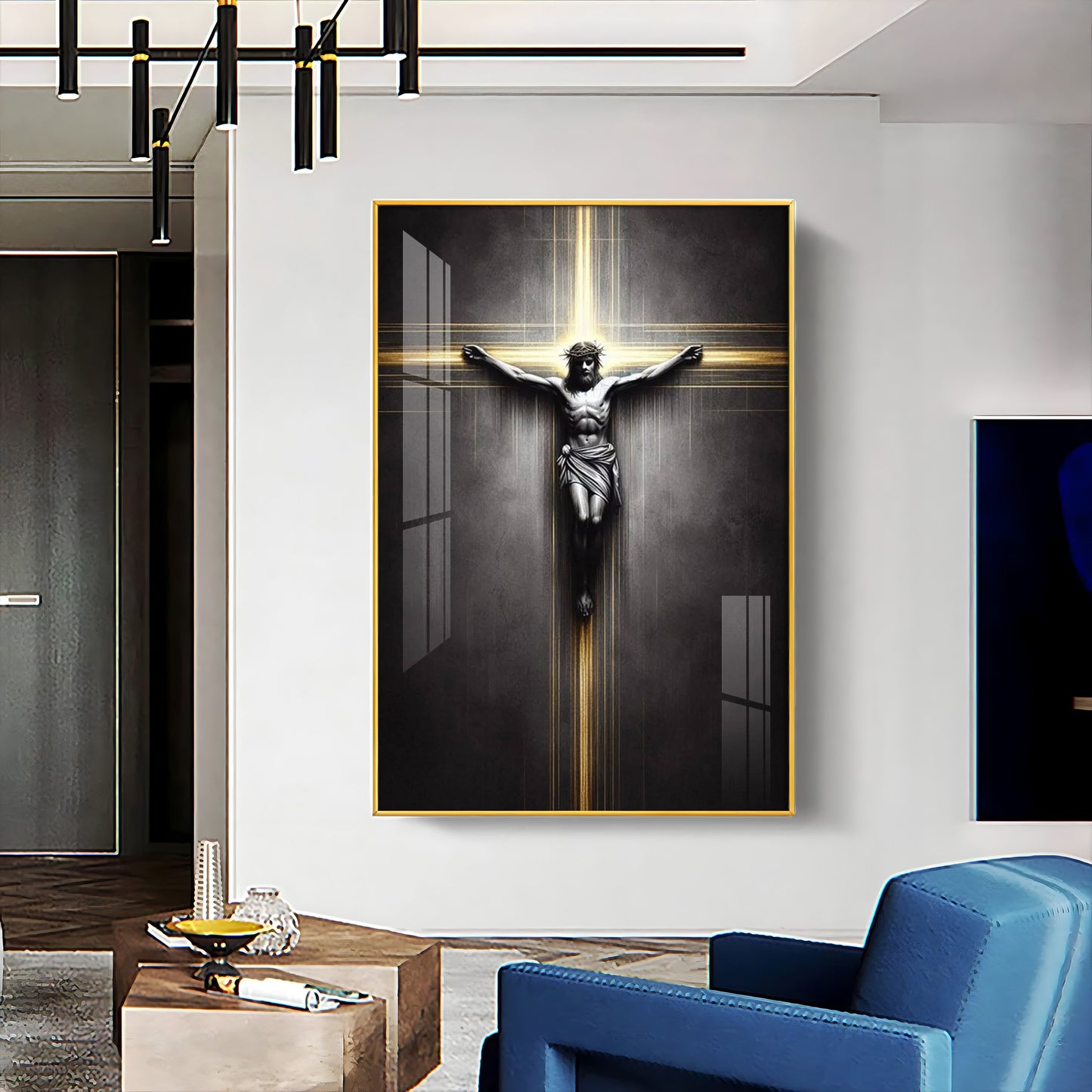 Sacred Crucifixion Premium Acrylic Wall Art