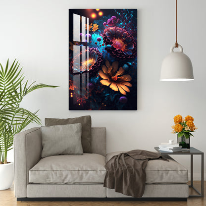 Majestic Flowers Acrylic Wall Art