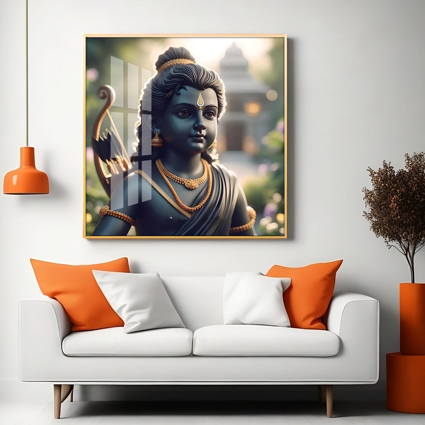 Baal Ram Premium Acrylic Square Wall Art