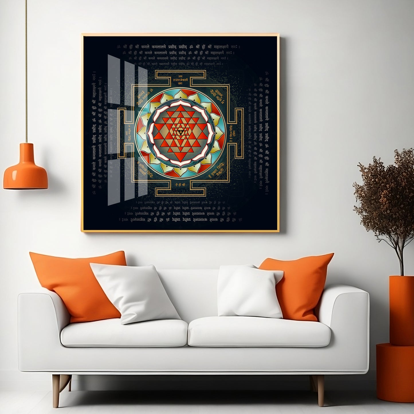 Shri Yantra Premium Acrylic Square Wall Art