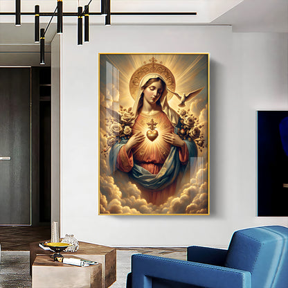 Angelic Harmony Premium Acrylic Vertical Wall Art