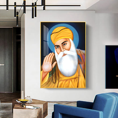 Wisdom Of Guru Nanak Ji Premium Vertical Acrylic Wall Art