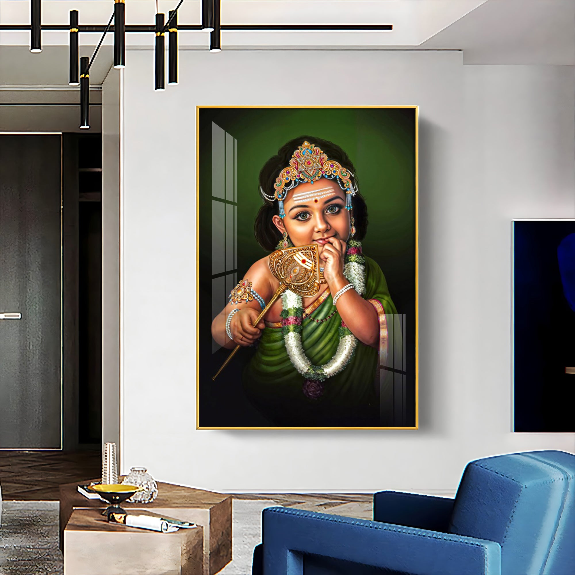 Baal  Murugan Premium Acrylic Vertical Wall Art