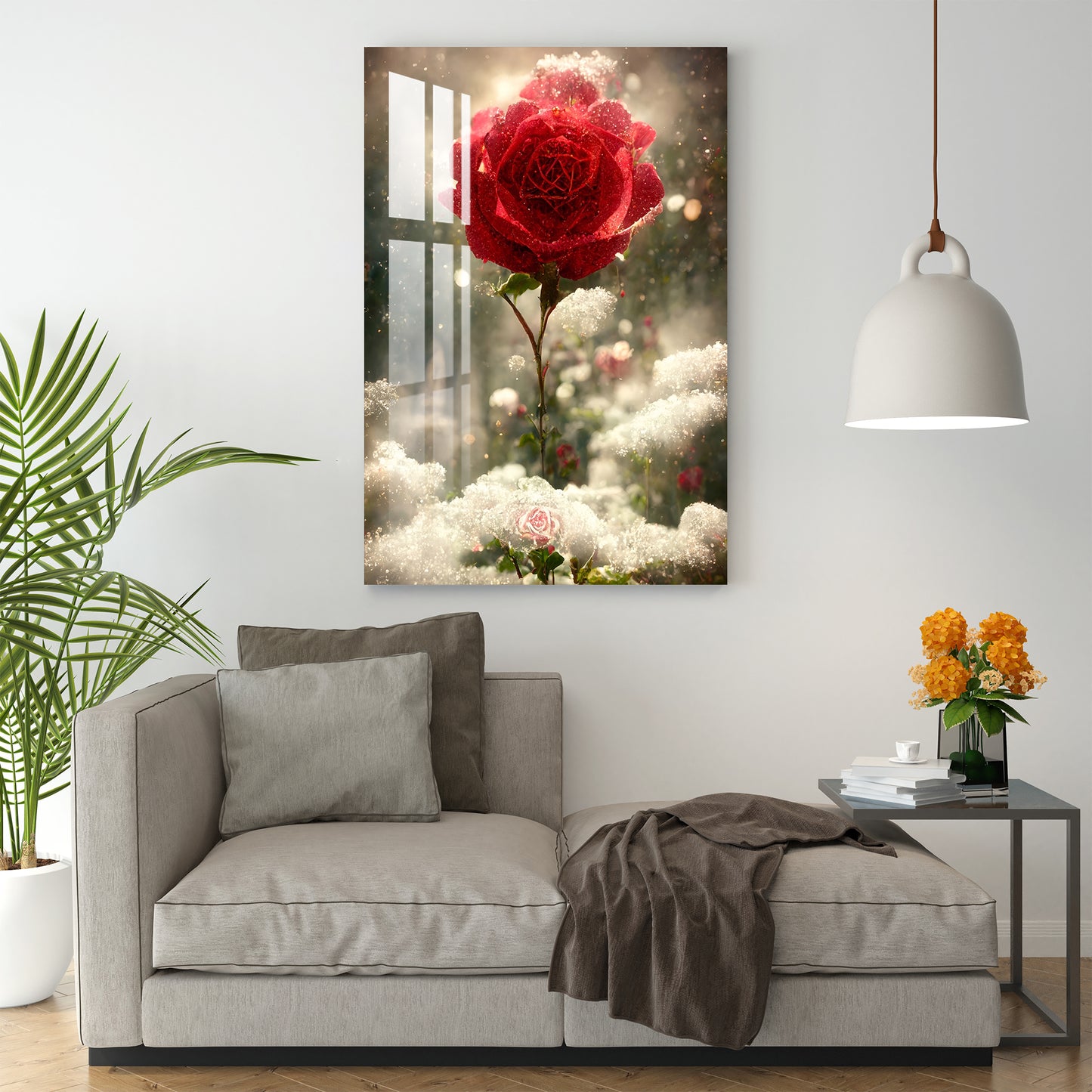 The Romantic Red Acrylic Wall Art