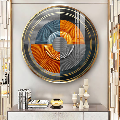 Grandeur Circle Premium Acrylic Round Wall Art