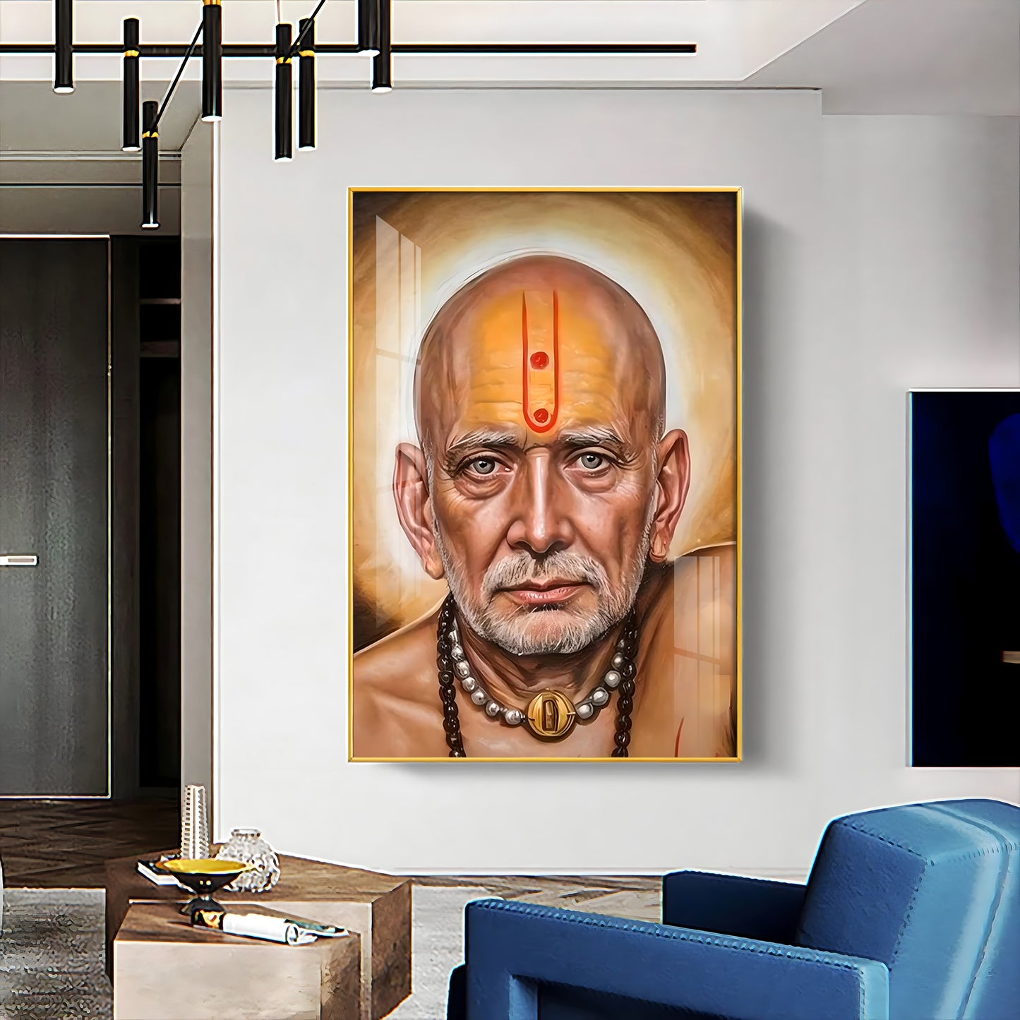 Serenity Shri Swami Samartha Premium Vertical Acrylic Wall Art