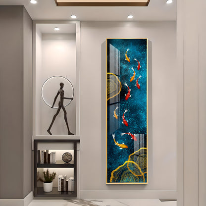 Aesthetic Koi Fish Feng Premium Acrylic Vertical Wall Art