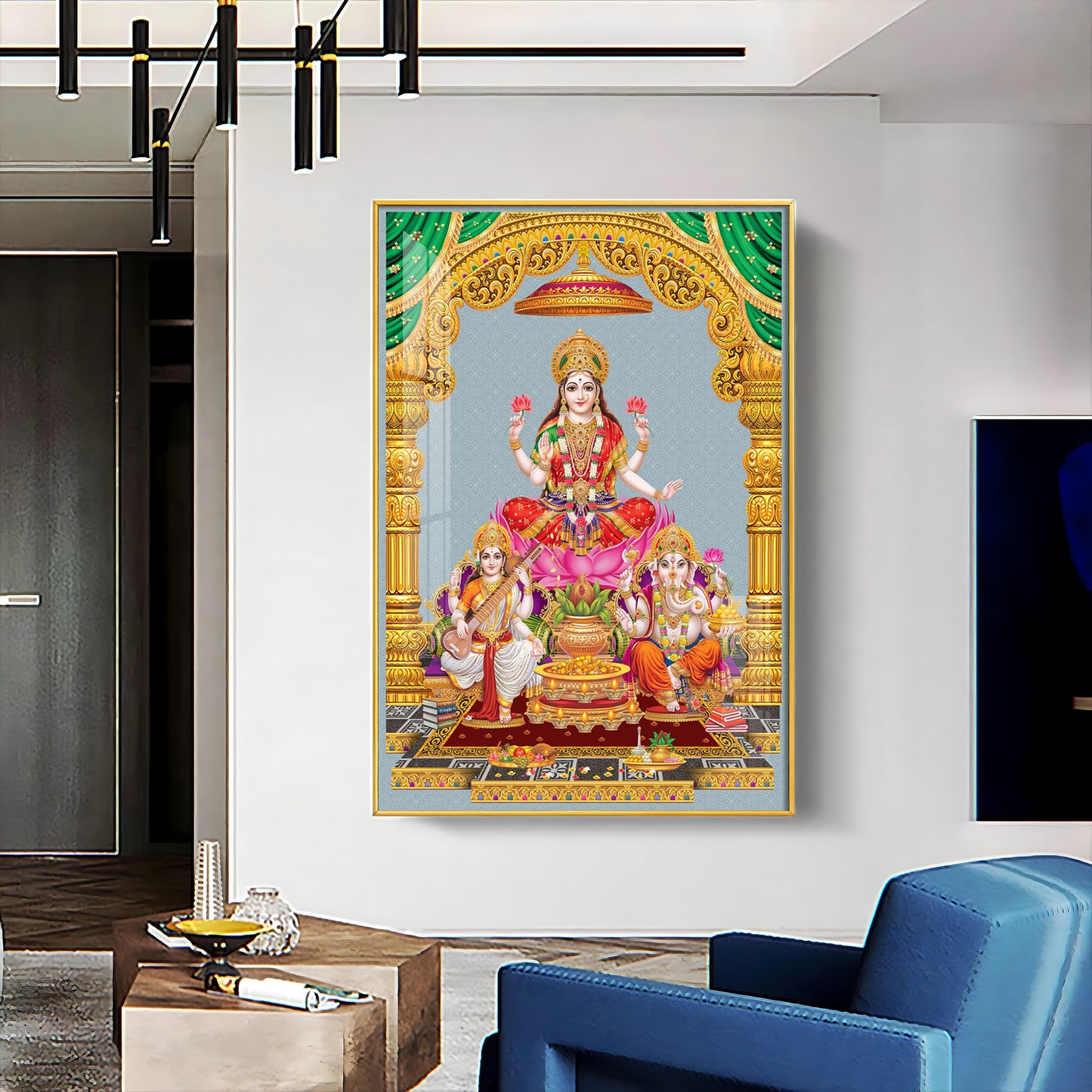 Sacred God And Goddess Premium Acrylic Vertical Wall Art