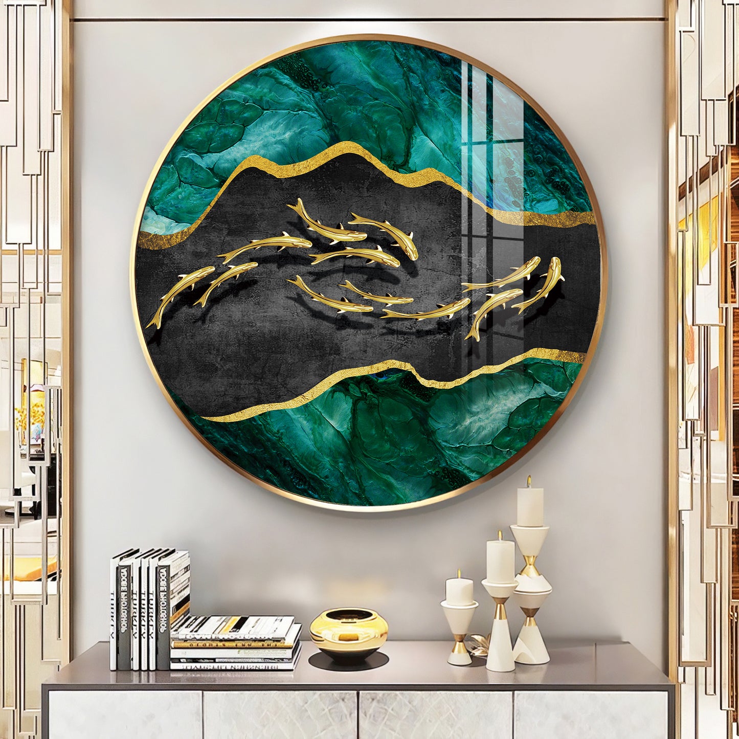 Regal Fish Premium Acrylic Round Wall Art