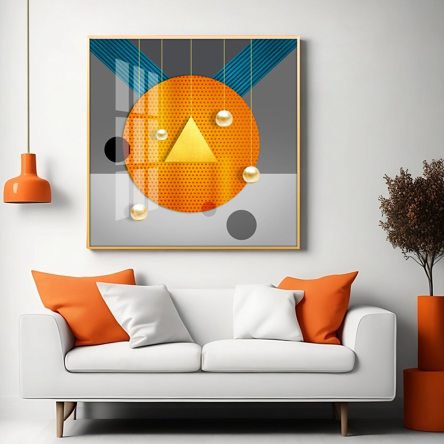 Geometric Light Luxury Premium Acrylic Square Wall Art