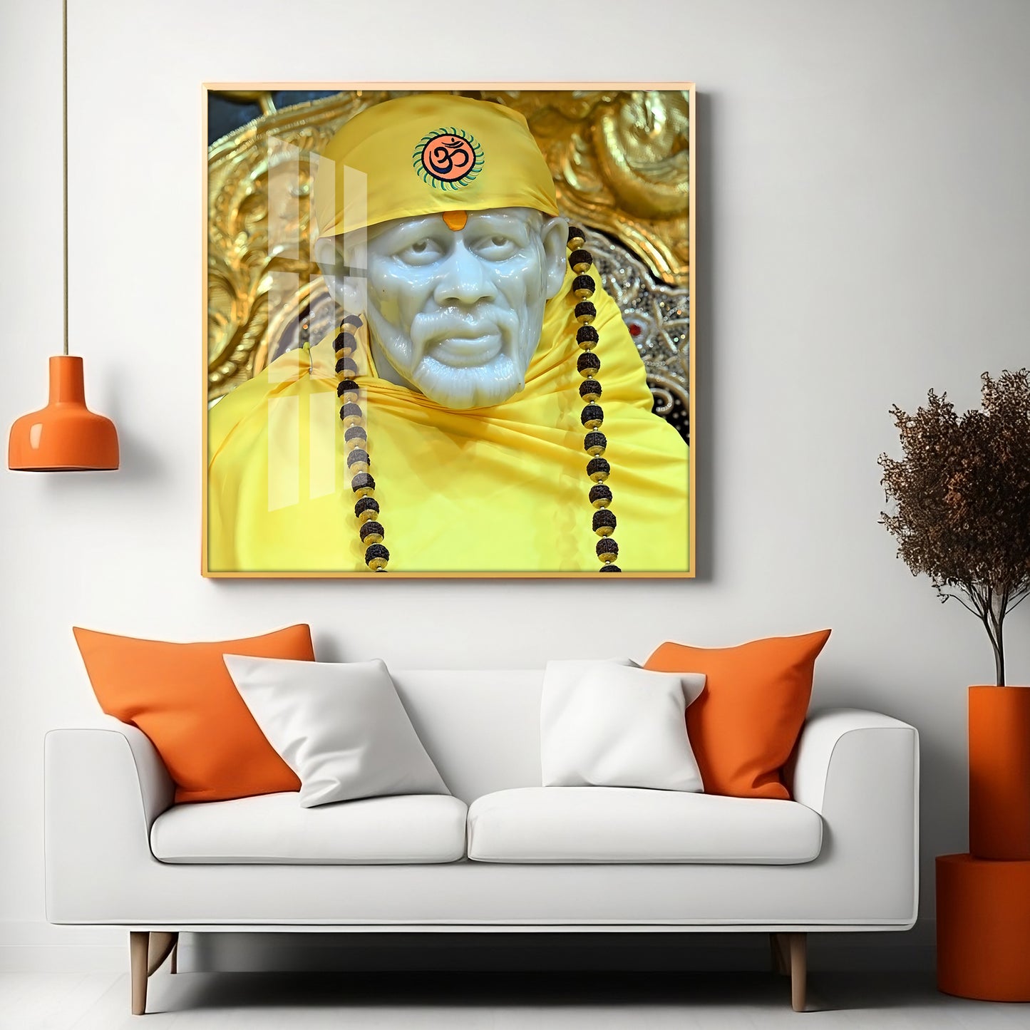 Jai Shree Sai Premium Acrylic Square Wall Art