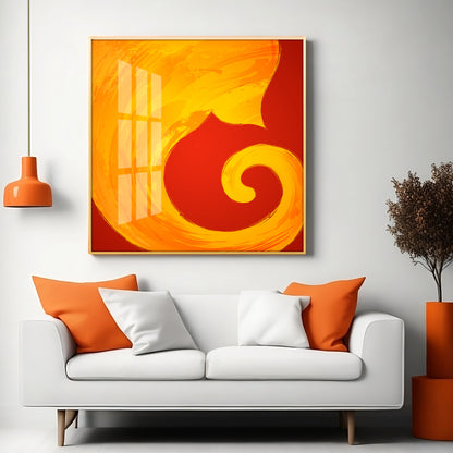 Modern Ganesha Premium Acrylic Square Wall Art