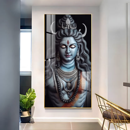 Shiv Shankar Premium Acrylic Vertical Wall Art