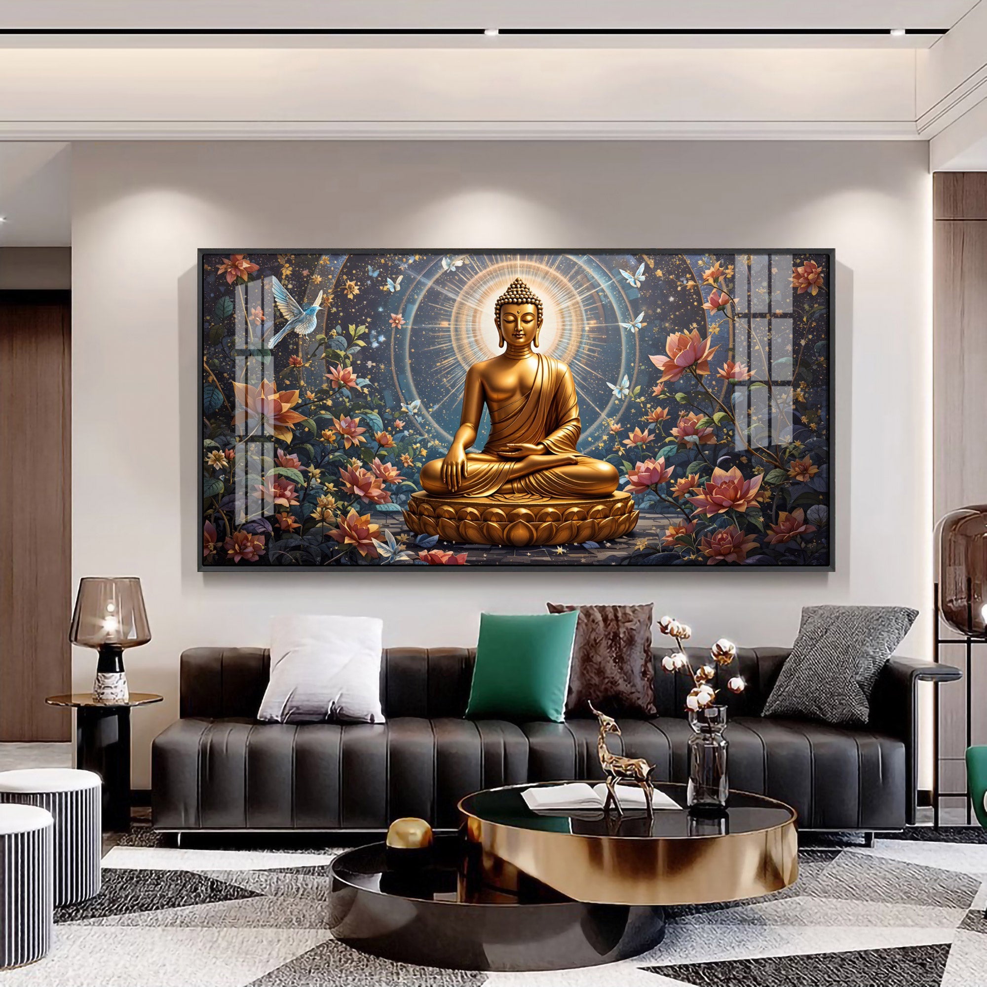 Meditative Masterpiece Premium Acrylic Horizontal Wall Art
