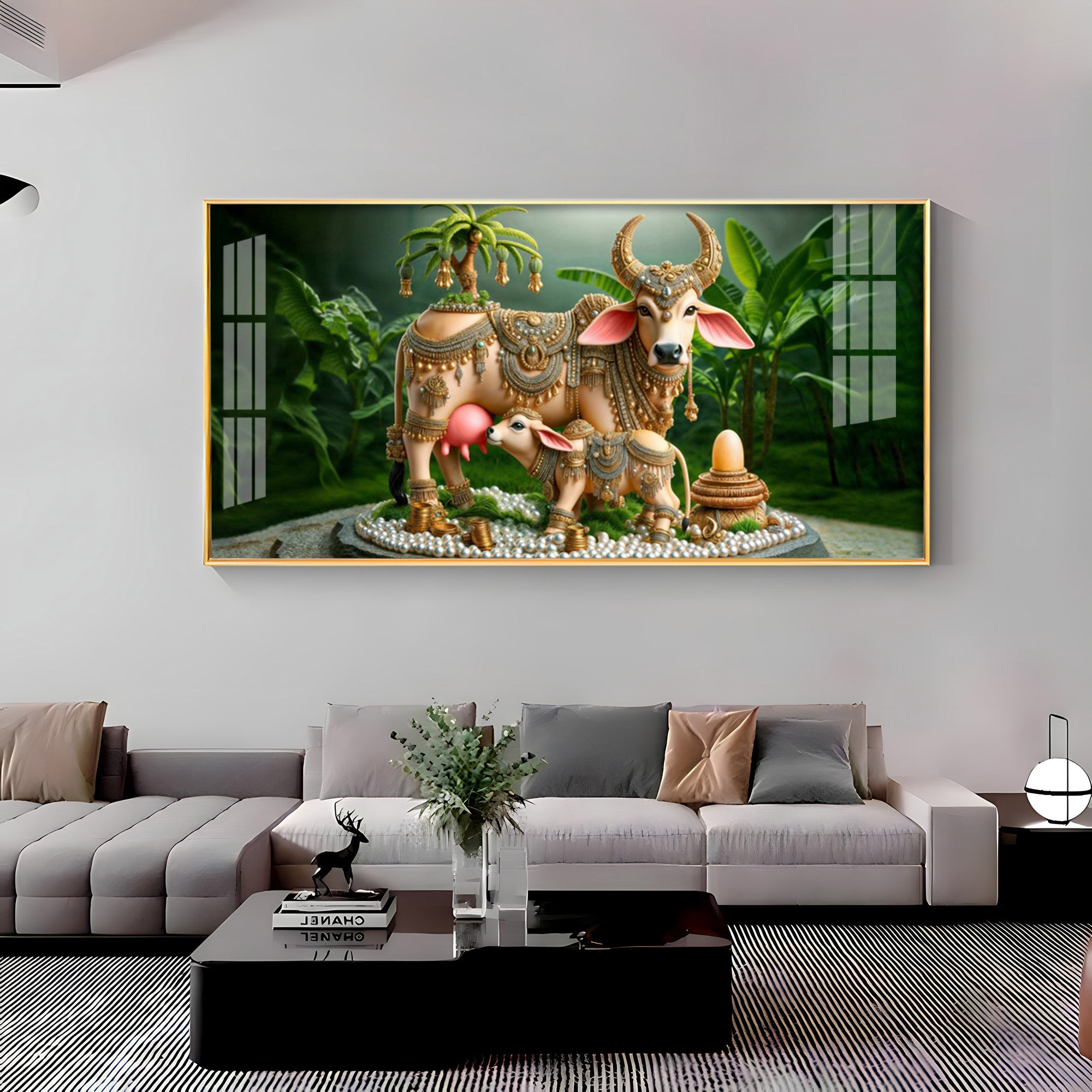 Nandi Jewelled Adornments Premium Acrylic Horizontal Wall Art