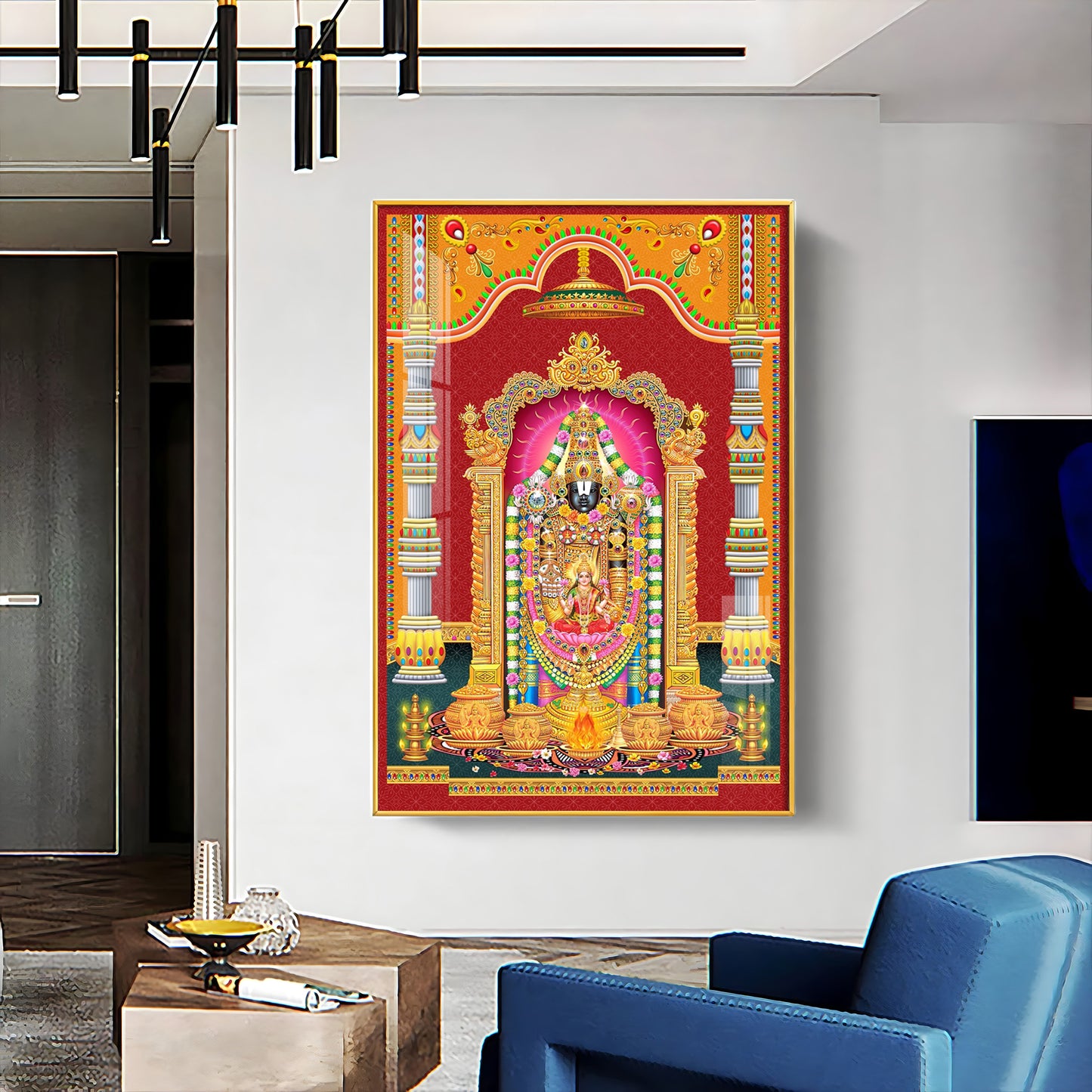 Narayana Blessing Premium Acrylic Vertical Wall Art