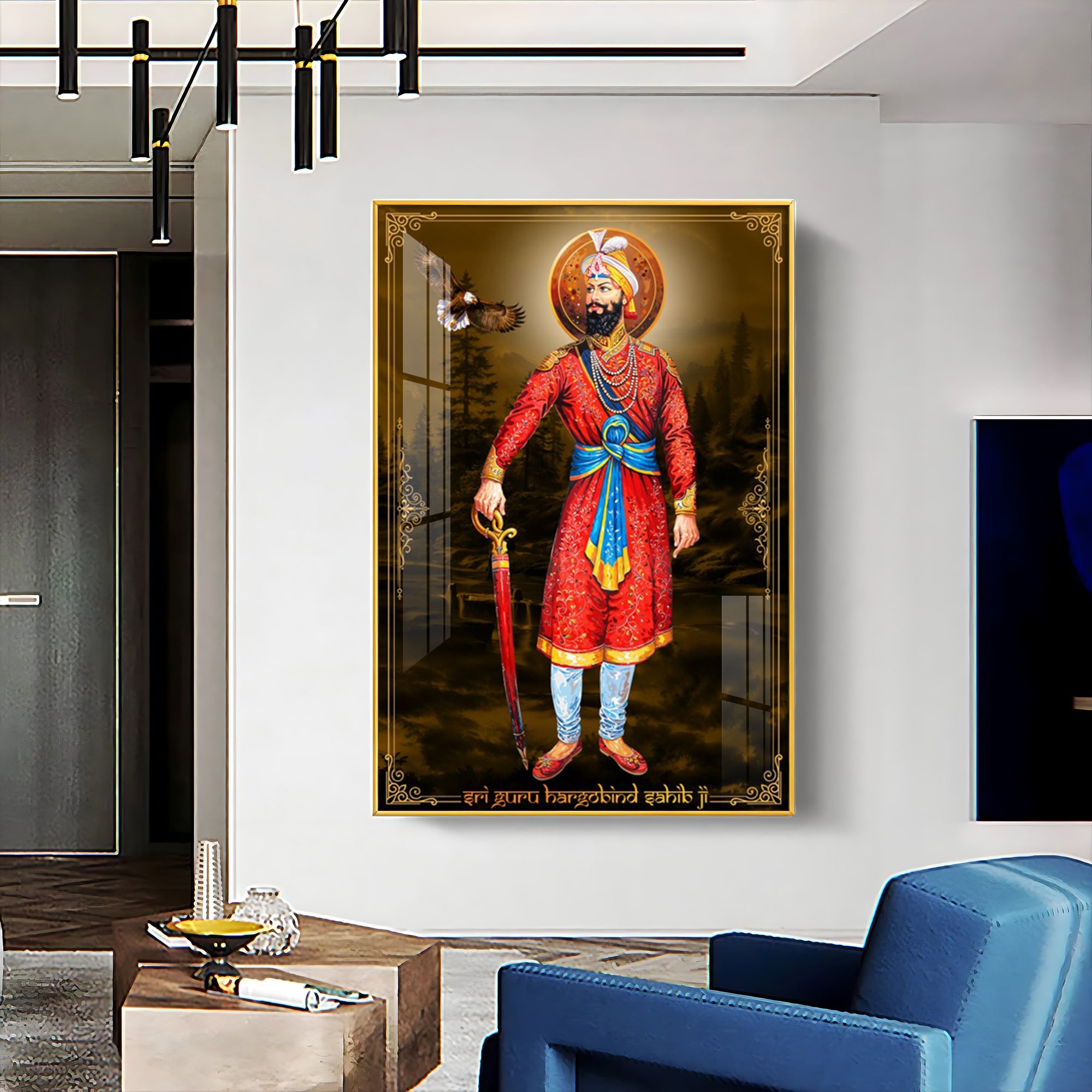 Shri Guru Gobind Singh Ji Premium Acrylic Vertical Wall Art