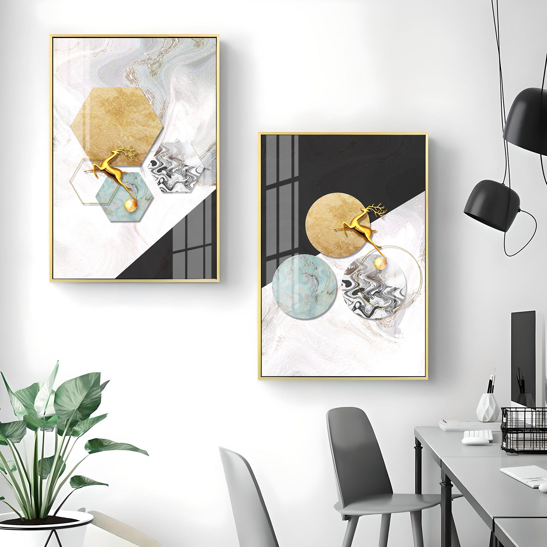Serenity Scene Premium Acrylic Vertical Wall Art (Set Of 2)