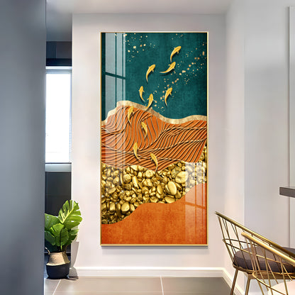 Chinese Landscape Premium Acrylic Vertical Wall Art