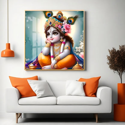 Little Kanha Premium Acrylic Square Wall Art