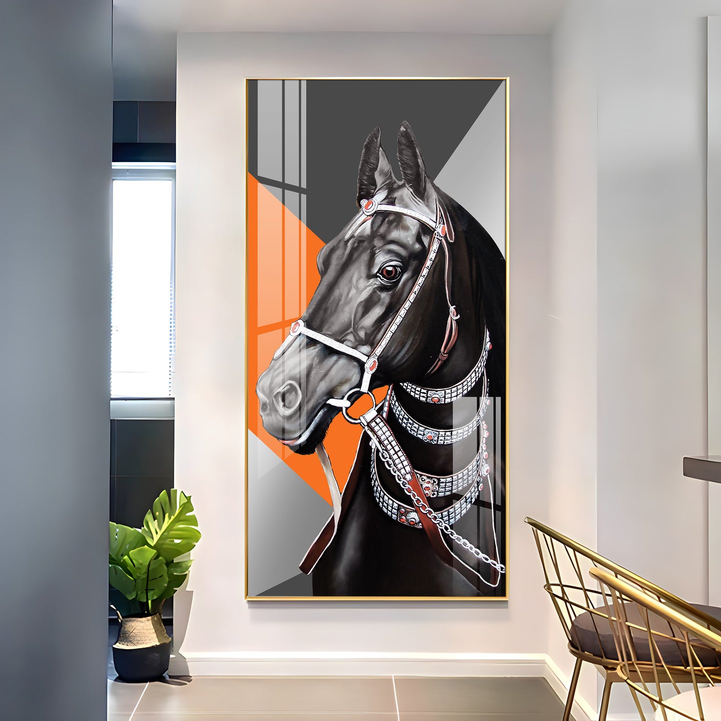 The Turkish Horse Premium Acrylic Vertical Wall Art