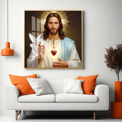Jesus Christ Premium Acrylic Square Wall Art