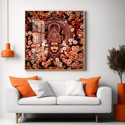 Jai Shree Shyam Baba Premium Acrylic Square Wall Art