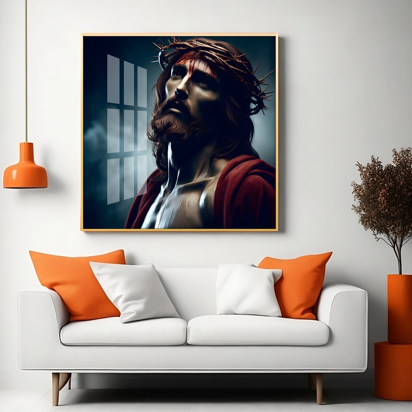 Jesus Premium Acrylic Square Wall Art