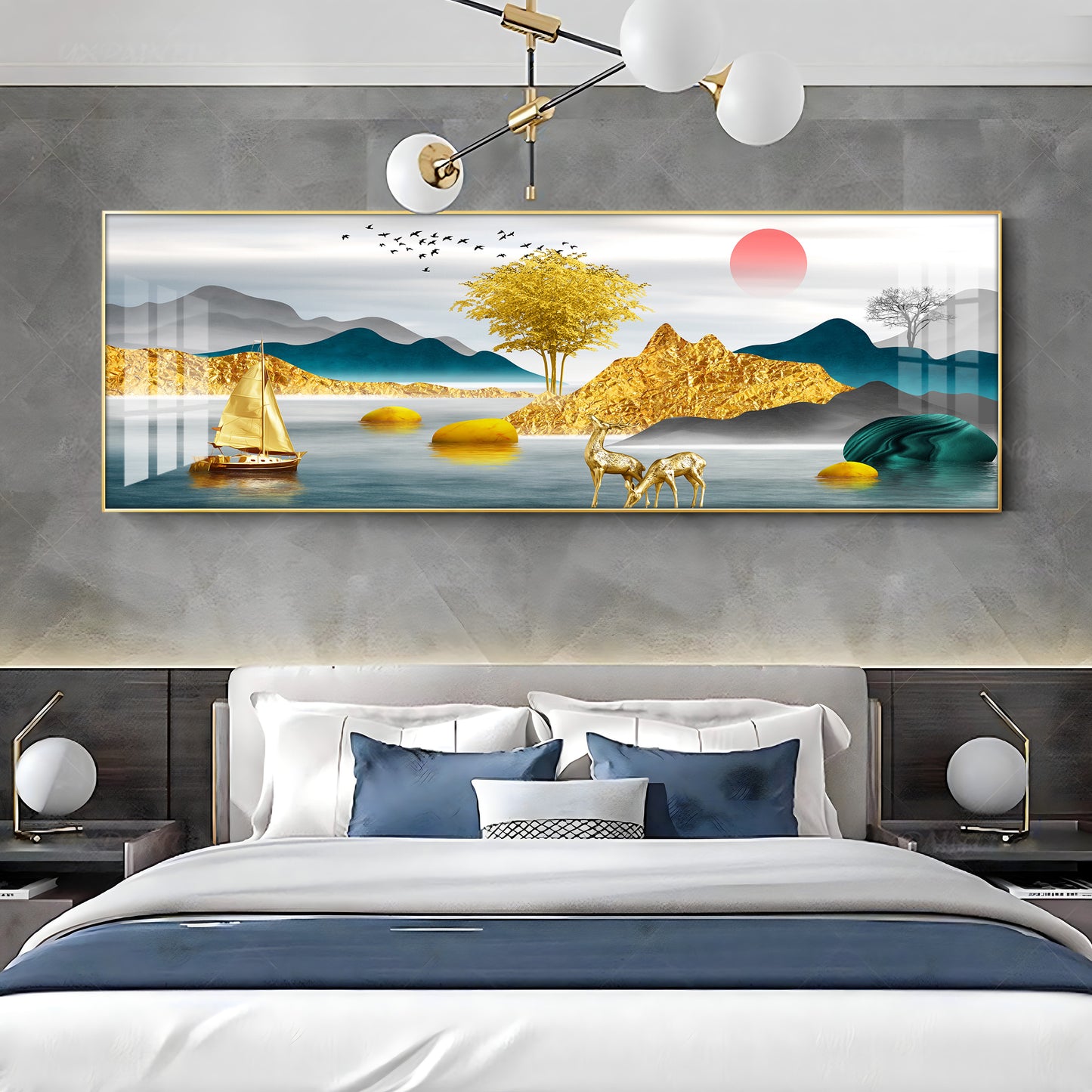 Majestic Land Premium Acrylic Horizontal Wall Art